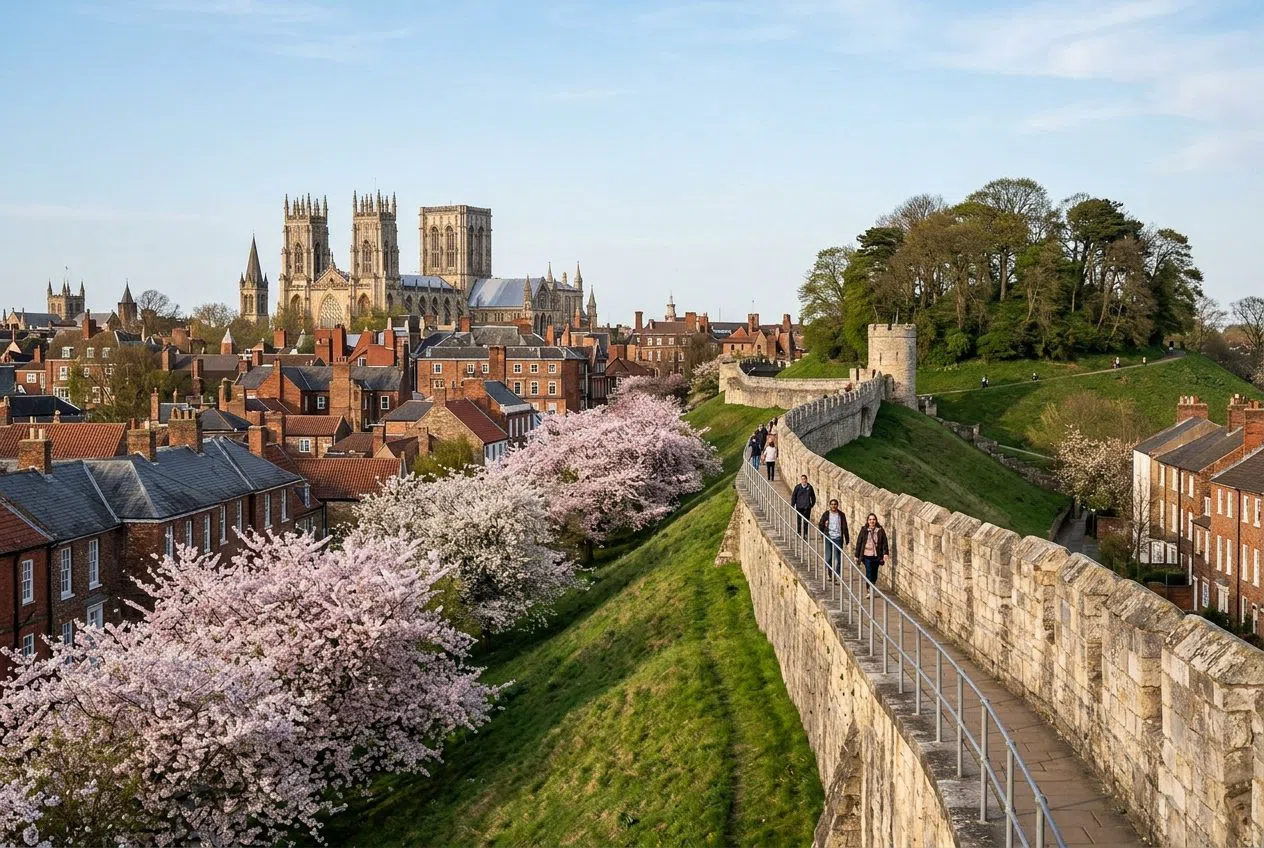 York City Walls – Micklegate Bar till Baile Hill, York